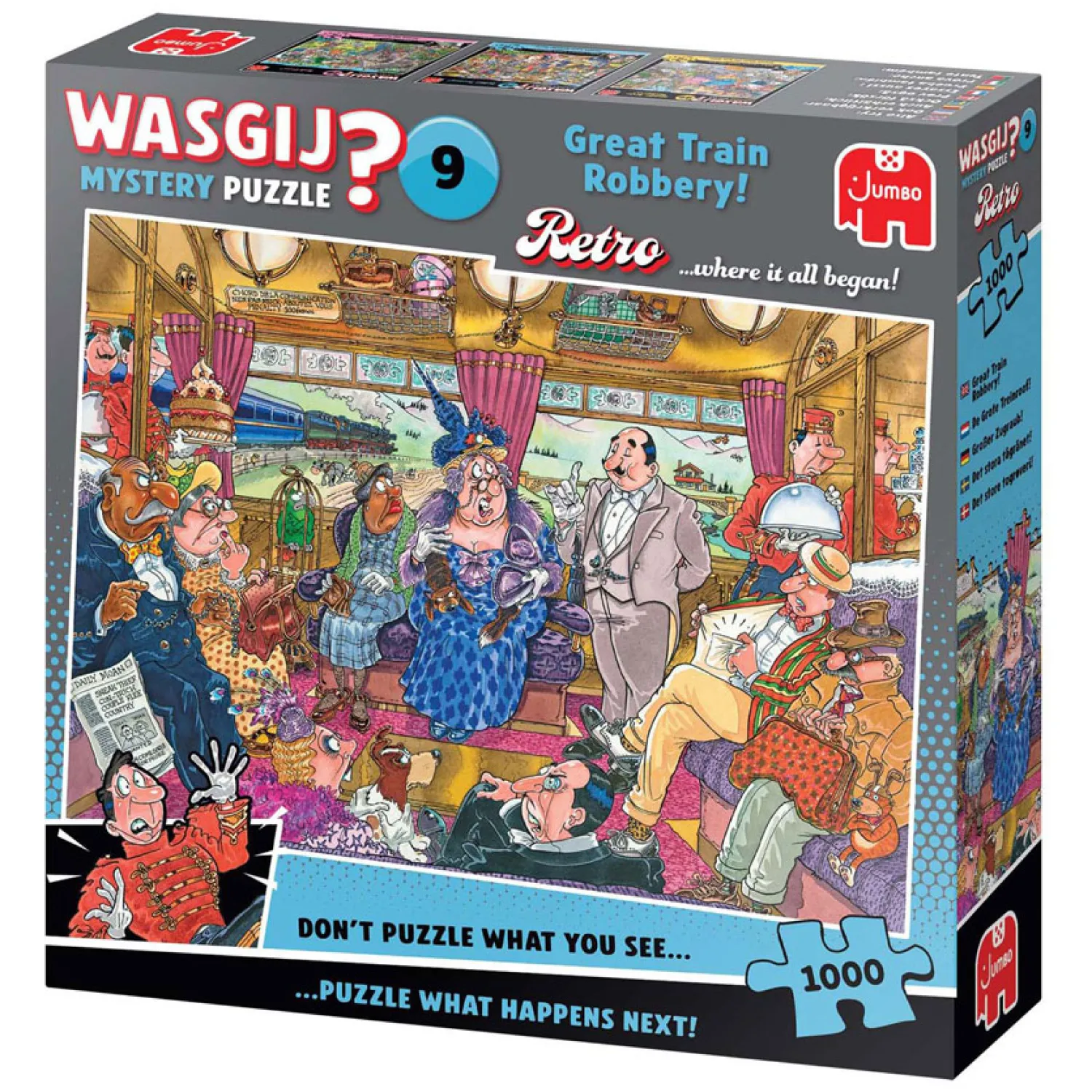 Wasgij Retro Mystery 9 Legpuzzel - De Grotere Treinroof, 1000st.>Jumbo Best