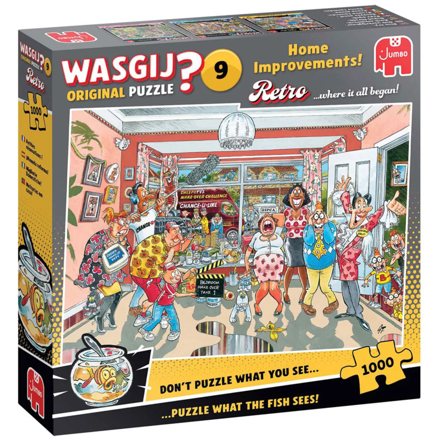 Wasgij Retro Original 9 Legpuzzel - Klein Verbouwinkje, 1000st.-Jumbo Outlet