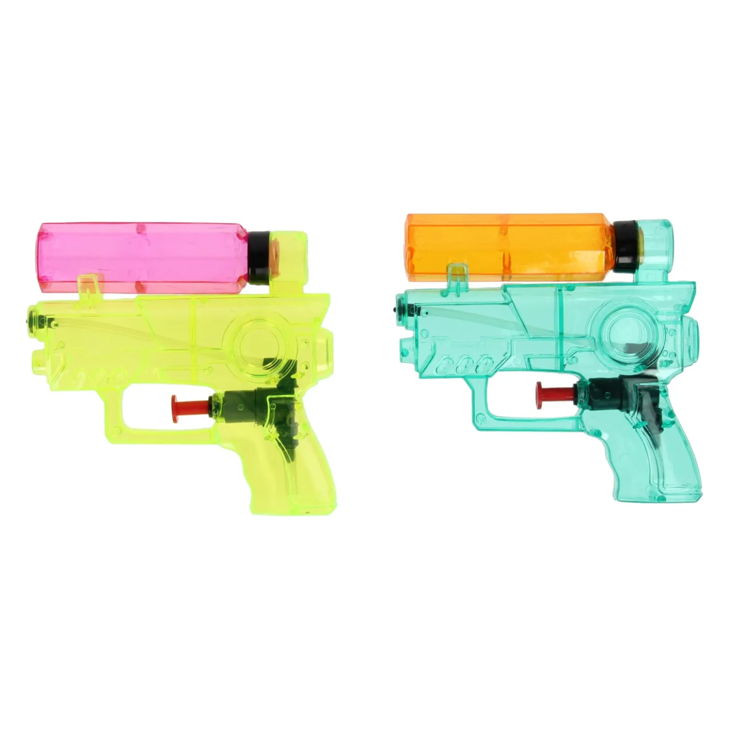 Waterpistooltjes Transparant, 2st. Hot