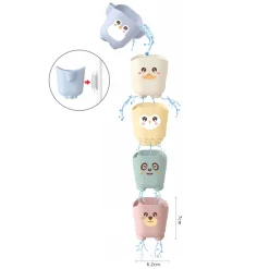 Waterval Badbekers Pastel, 5dlg Outlet