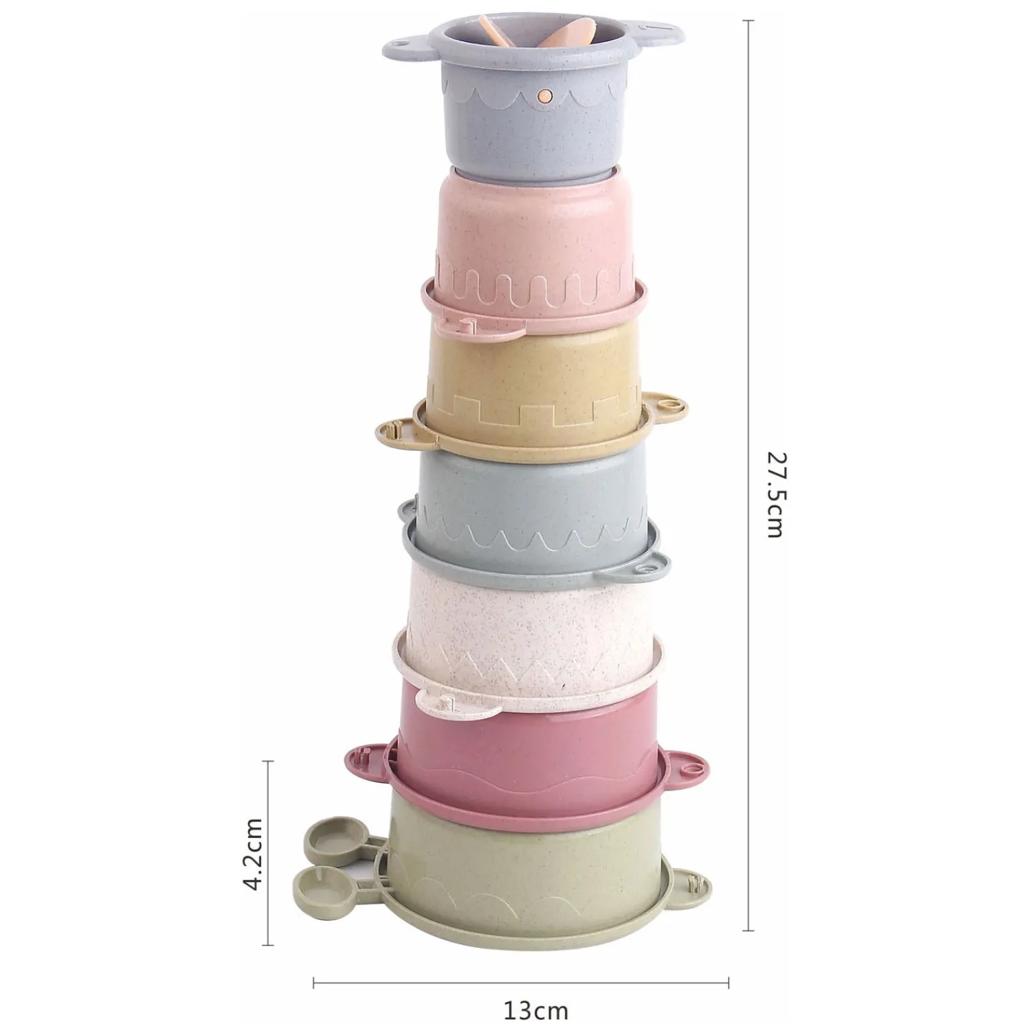 Waterval Badbekers Pastel, 8dlg.- Clearance