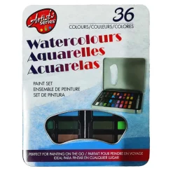 Waterverf Set met Kwast, 36 Kleuren> New