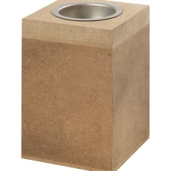 Waxinelichthouder Hout, 10cm-Creativ Company Sale