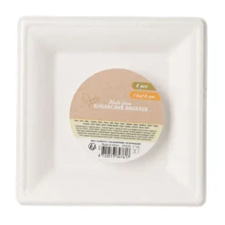 Wegwerpbordjes Vierkant 16cm, 8st.- Outlet