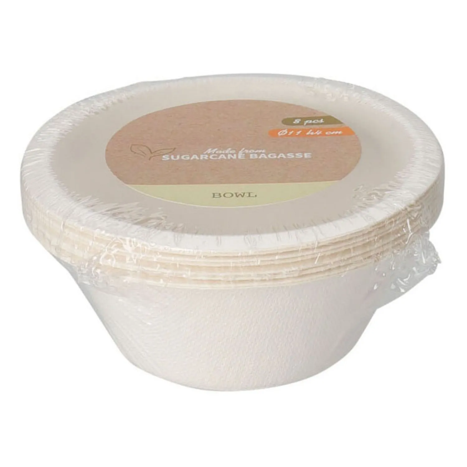 Wegwerpschaaltjes Suikerriet 250ml, 8st.> Outlet