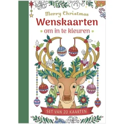Deltas Wenskaarten om in te kleuren - Merry Christmas Best