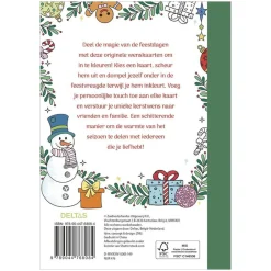 Deltas Wenskaarten om in te kleuren - Merry Christmas Best