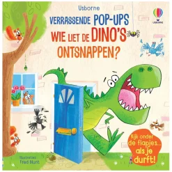 Wie liet de Dino's ontsnappen? Pop-Up Boek-WPG Uitgevers Clearance