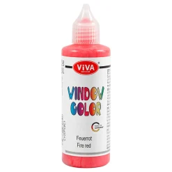 Creativ Company Window Color Sticker en Glasverf - Rood, 90ml Sale