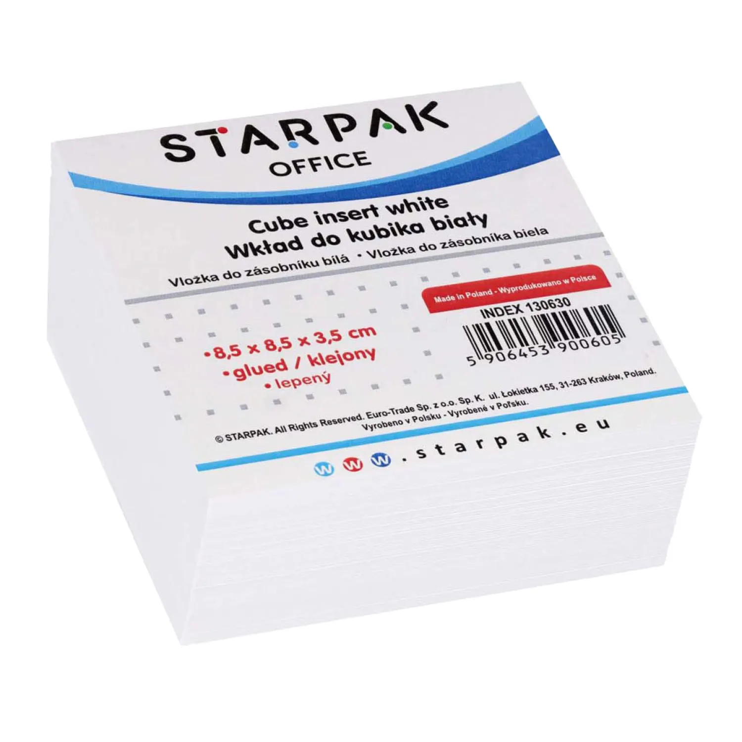 Witte Plaknotities 85x85mm- Hot