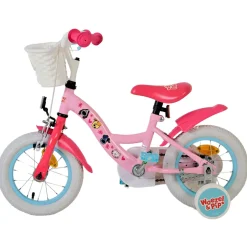 Woezel & Pip Fiets - 12 inch - Roze- Hot