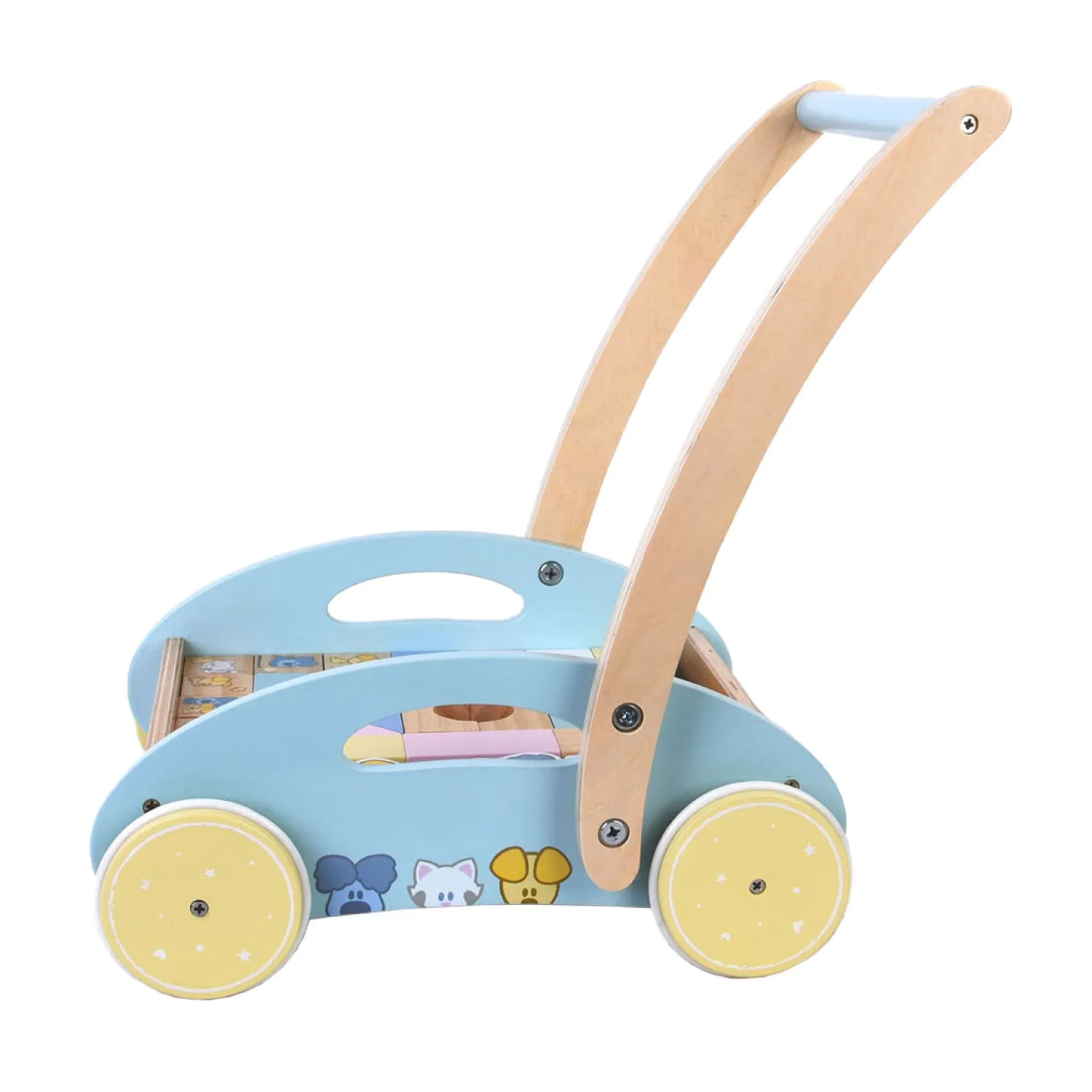 Woezel en Pip Baby Blokkenkar Loopwagen-Rubo Toys Best