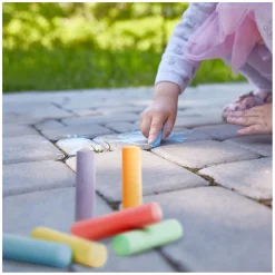 World of Dinosaurs Stoepkrijt Dino met Sjablonen, 10dlg. Clearance