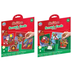 Creative Craft Group Xmas 4 Scratch Kaarten Sale