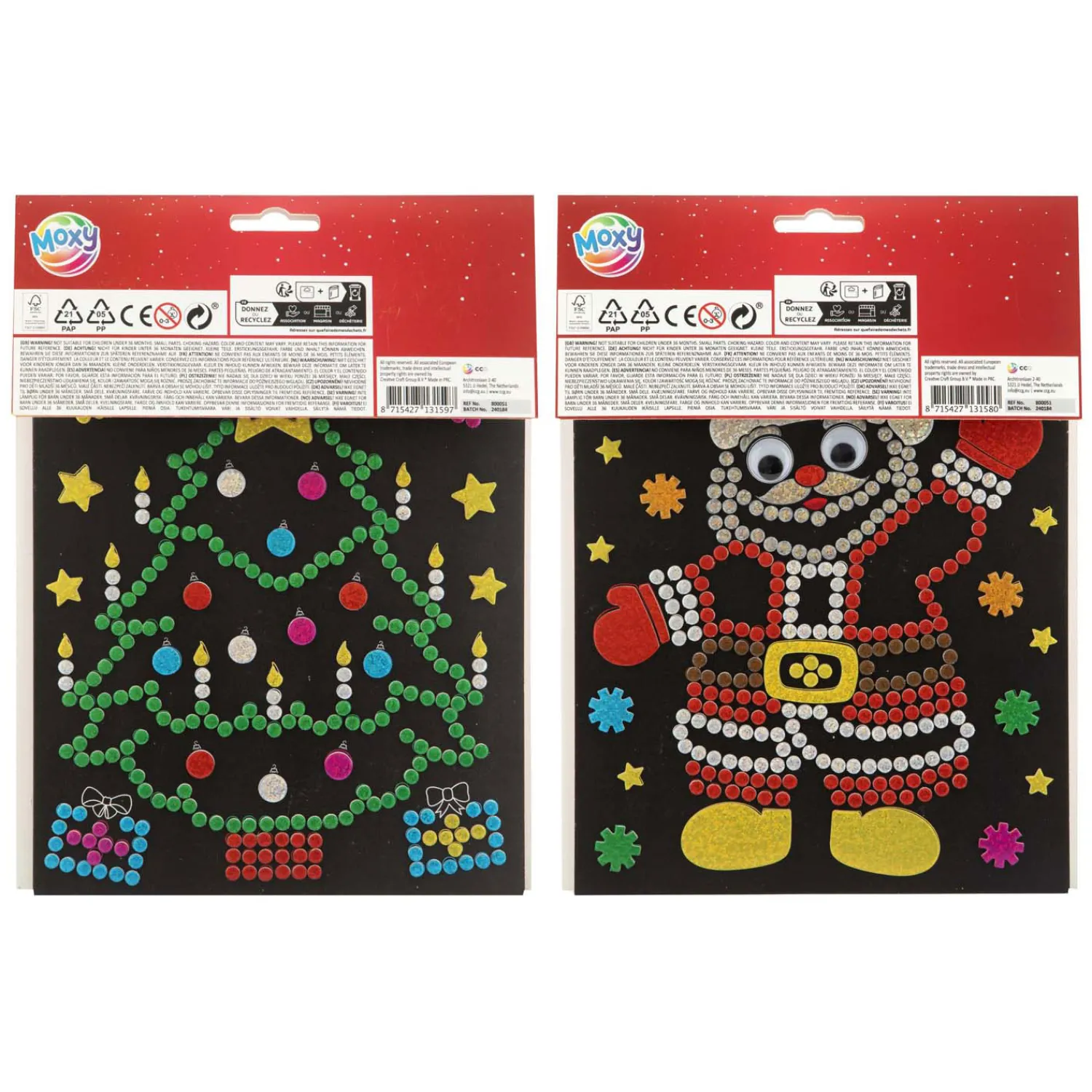 Xmas Holografische Stippen Stickerset-Creative Craft Group