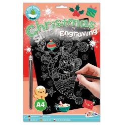 Creative Craft Group XMAS Scratch Art A4 Clearance