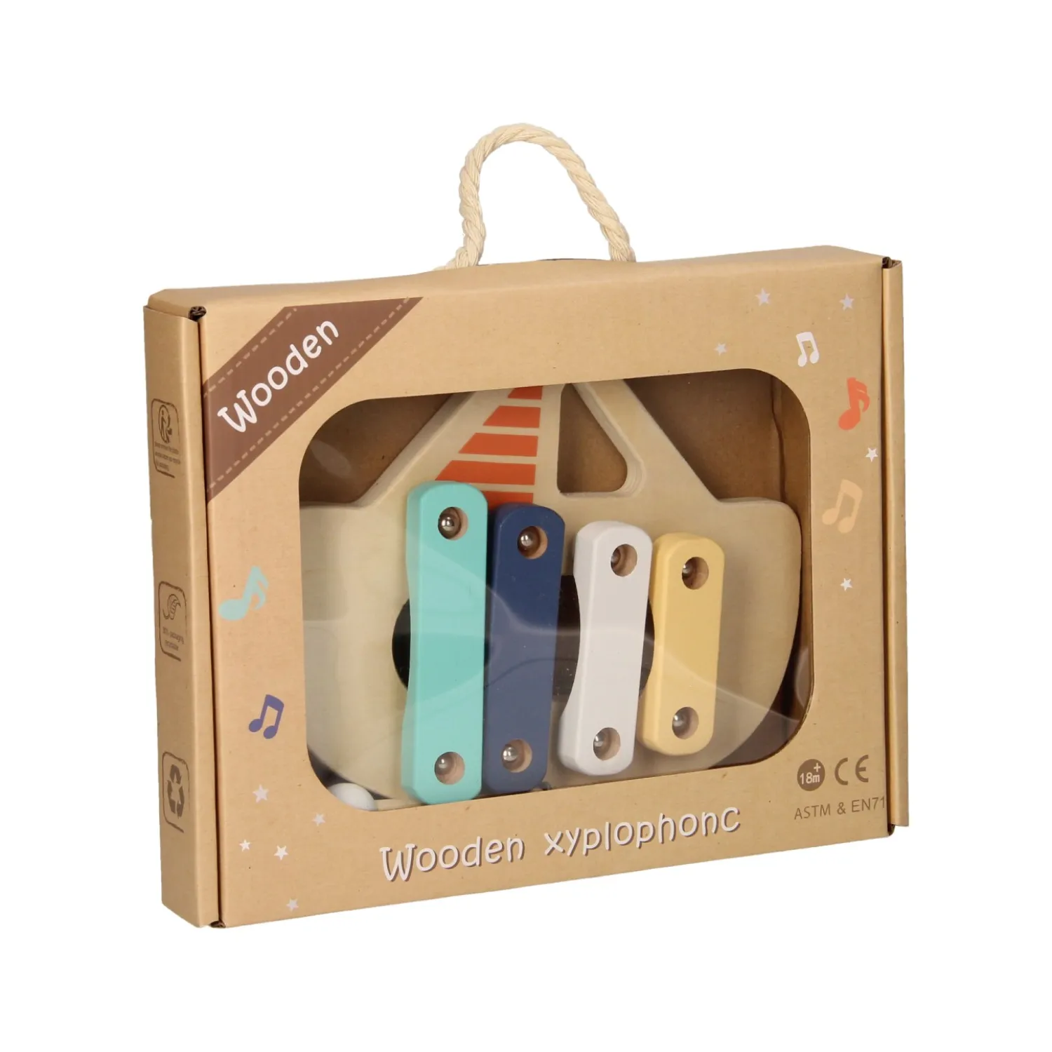 Xylophoon Hout - Bootje>