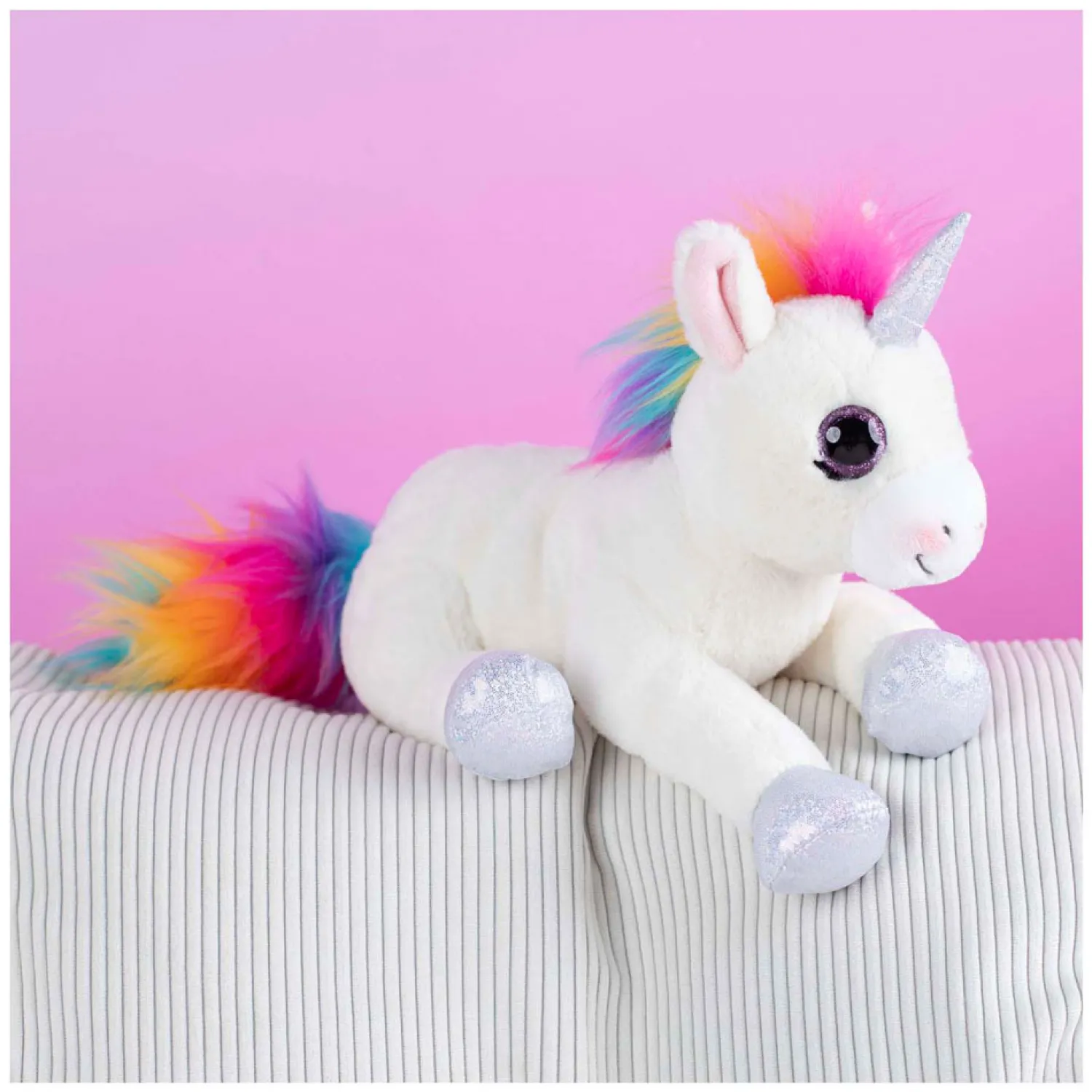 Ylvi knuffel eenhoorn liggend 30 cm-Depesche New