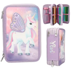 Ylvi 3-vaks Etui met Geborduurde Vleugels-Depesche Online