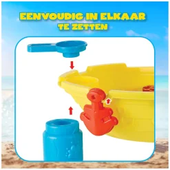 Zand - en Watertafel Piratenboot, 19dlg.- New