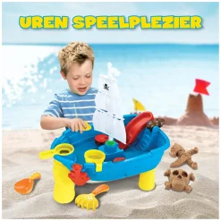 Zand - en Watertafel Piratenboot, 19dlg.- New