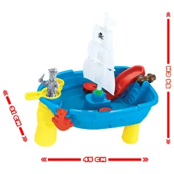 Zand - en Watertafel Piratenboot, 19dlg.- New