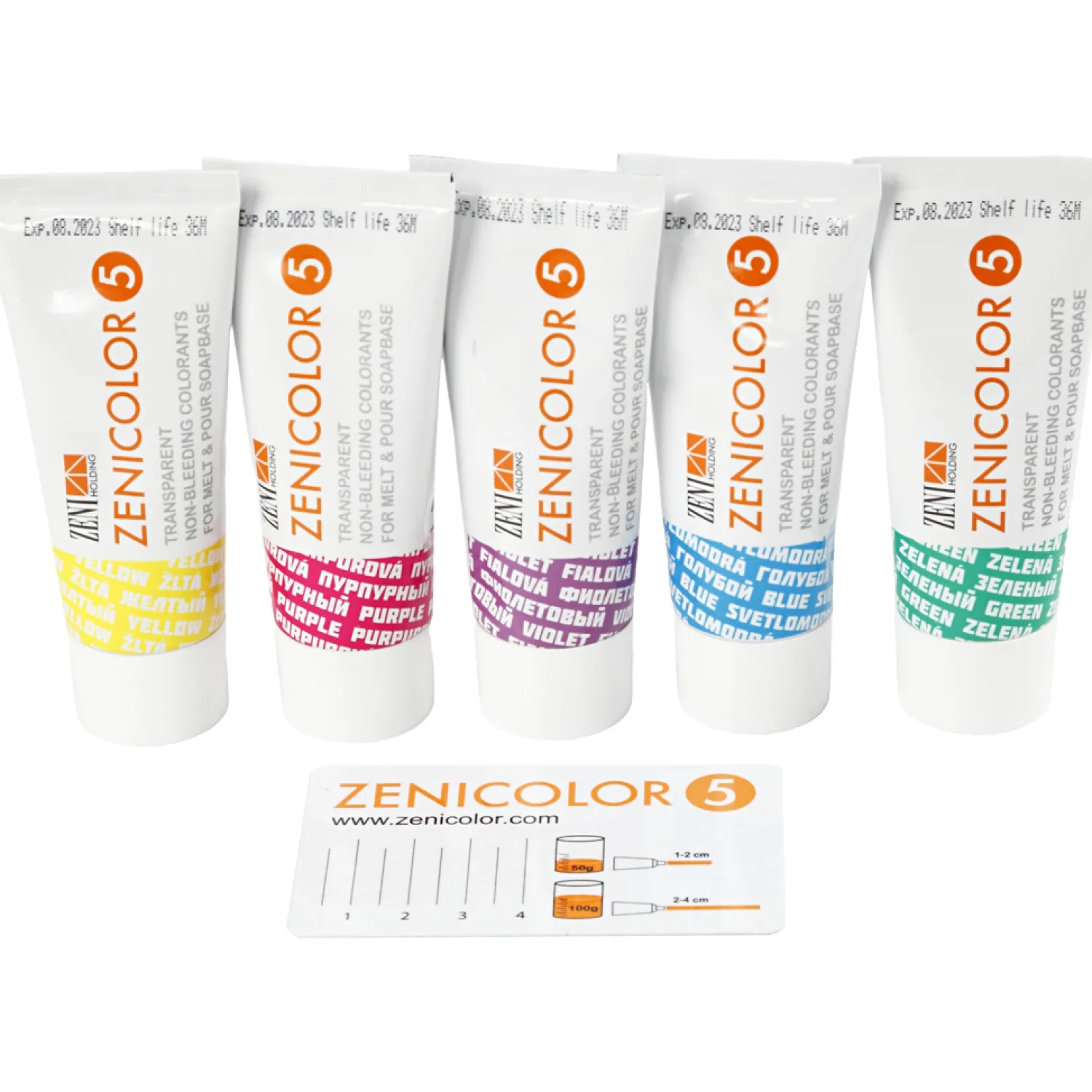 Zeepverf Kleur, 5x30gr>Creativ Company Hot