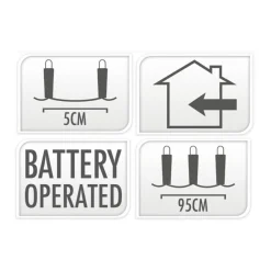 Zilverdraad 40Led Warm White, 195cm- Sale