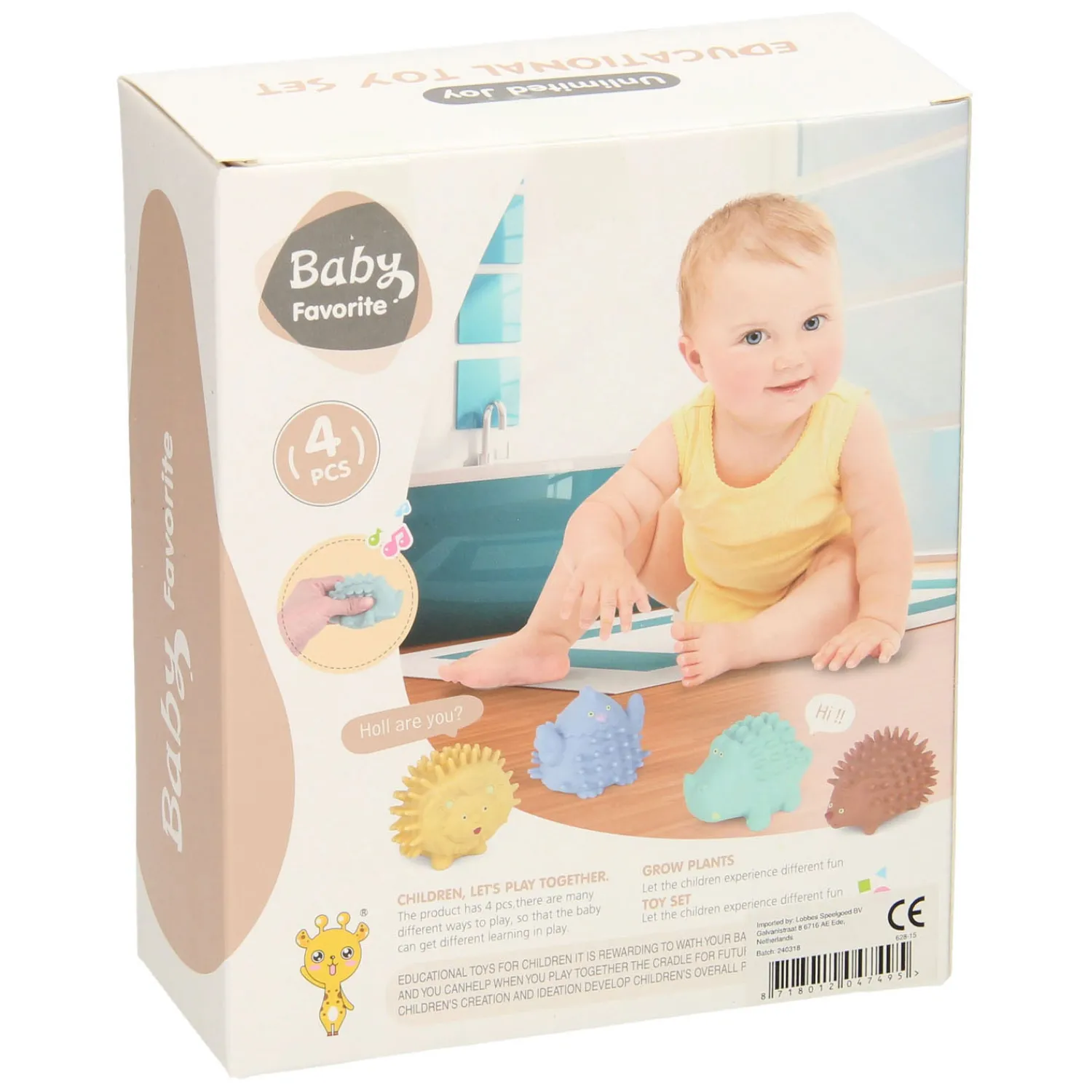 Zintuig Dieren Hip, 4st> Discount