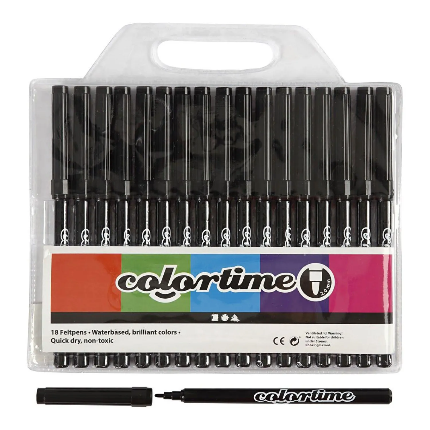 Zwarte Stiften, 18st.-Creativ Company Sale