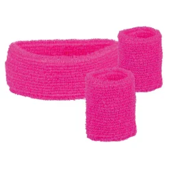 Boland Zweetbanden Neon Roze, 3st. New